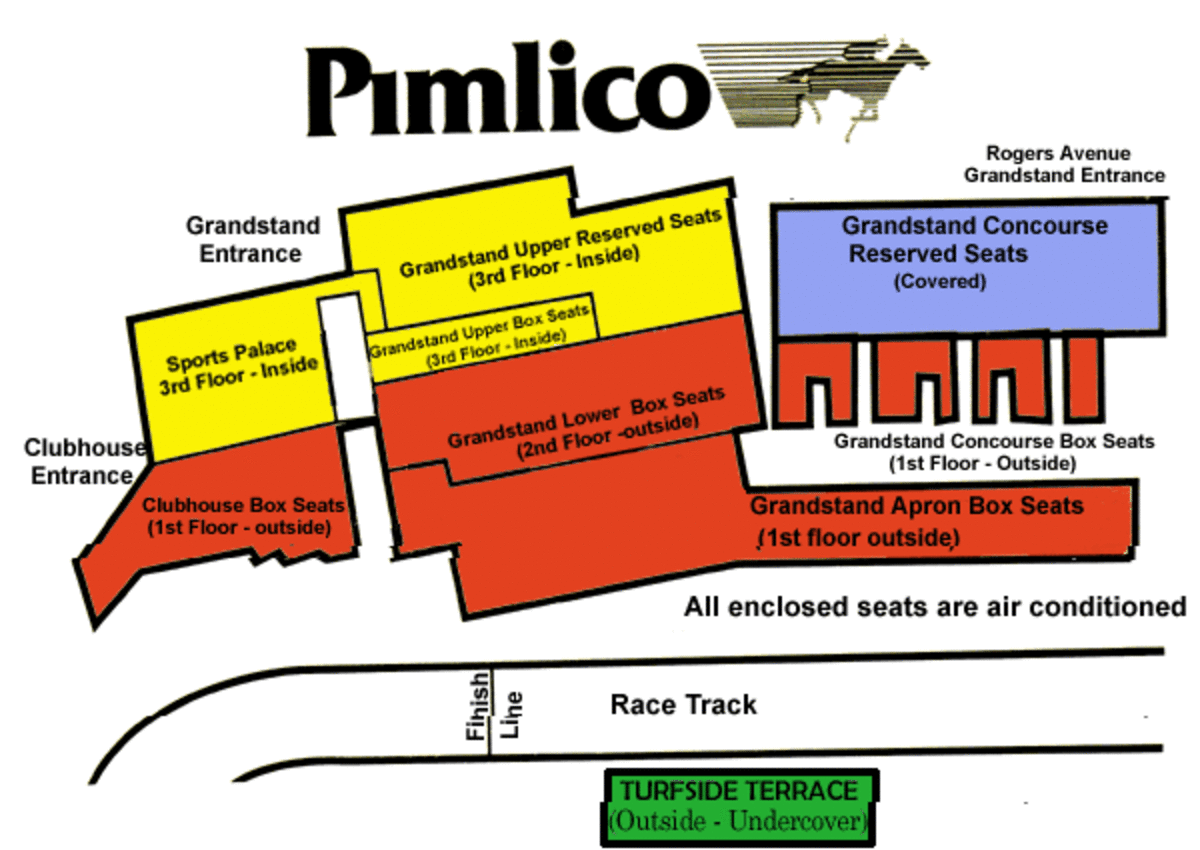 Pimlico Preakness Seating Chart