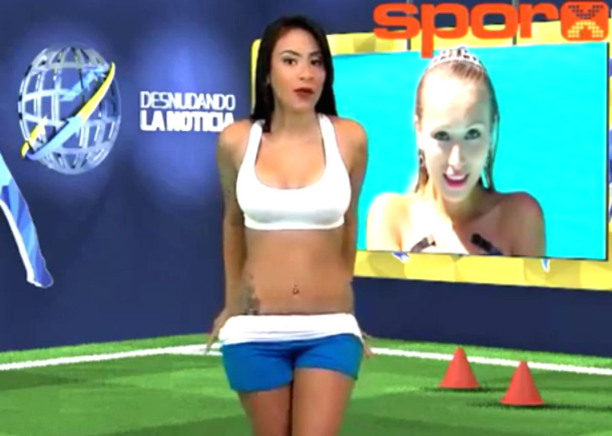 Strip Sports Porn - Venezuelan Sports Anchor Strips Completely DuringSexiezPix Web Porn