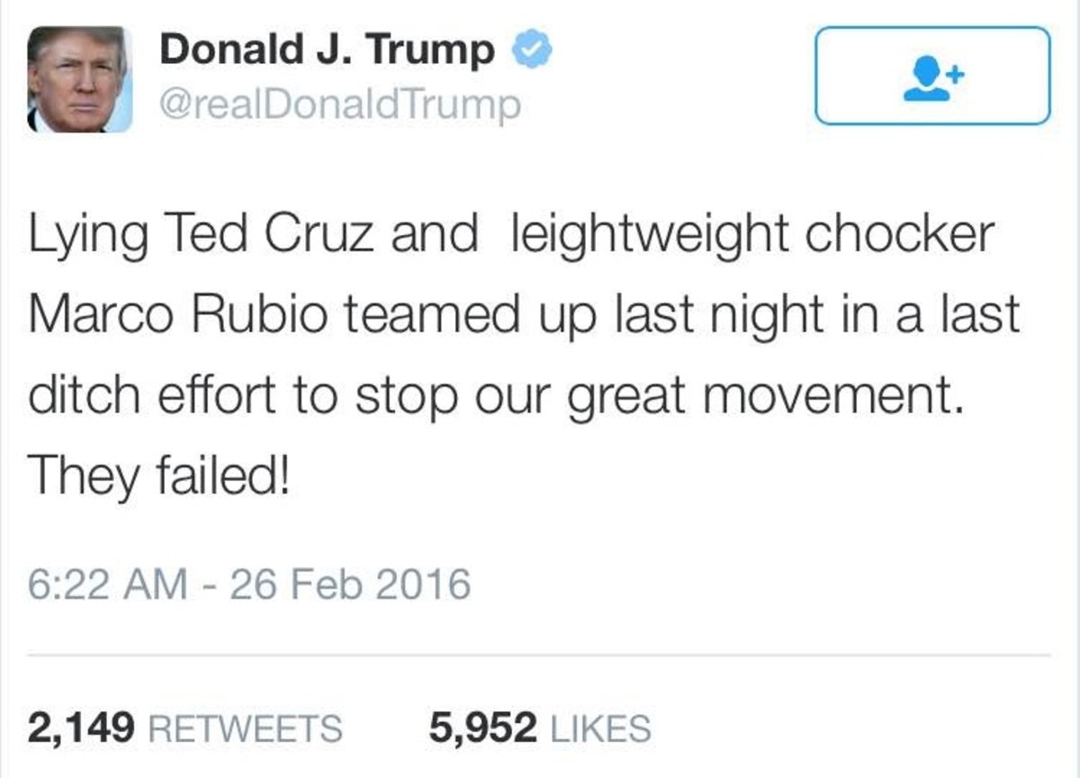 trump twitter typo trump twitter typo