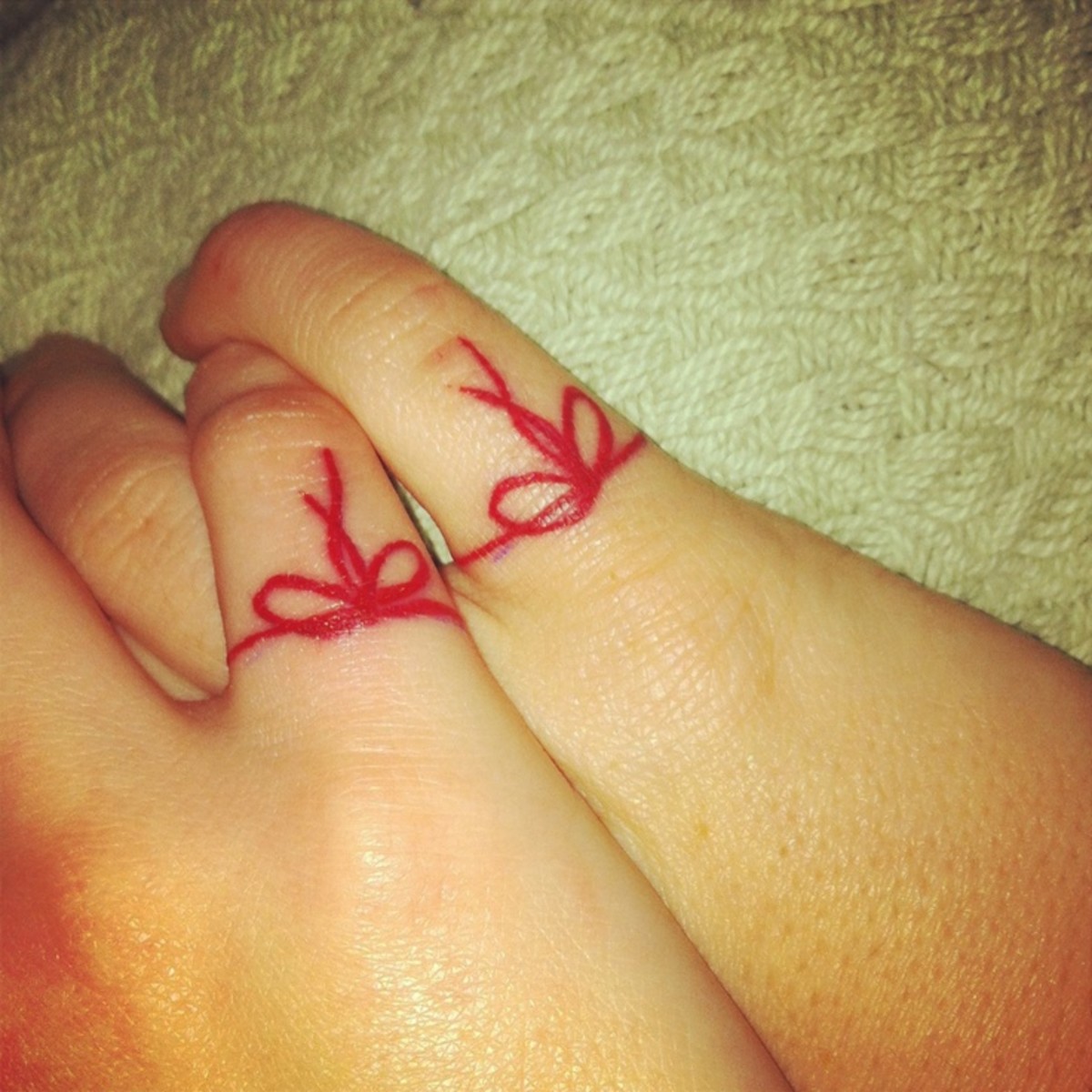 This Is The Mythical Reason Why Couples Are Getting Red String Tattoos Opposing Views