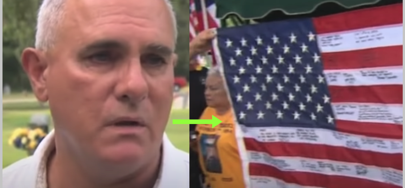 Man Finds $5 American Flag At Flea Market, Sees Writing On Stripes And Goes On A Mission - Vimarsana News