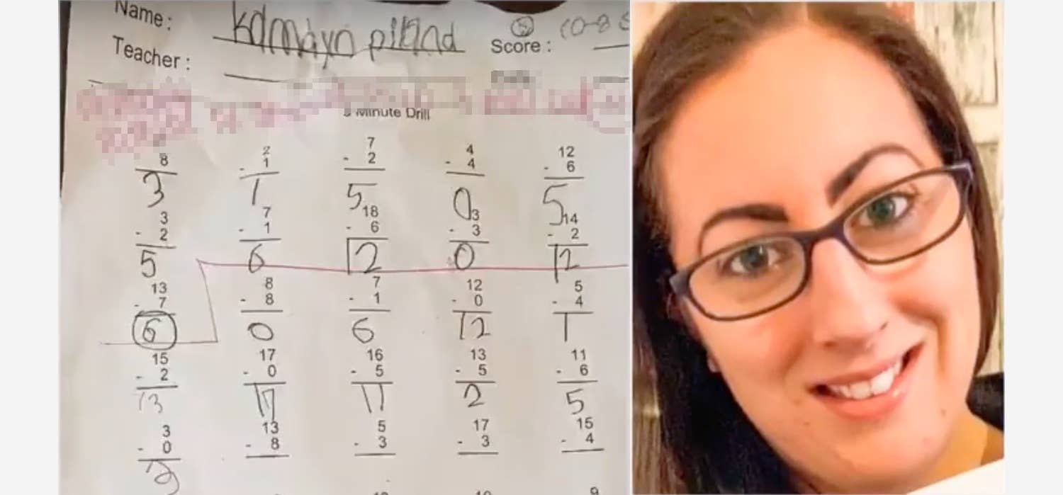 Dad Calls For Teacher's Firing Over Comment She Wrote On Son's Math Homework - Vimarsana News