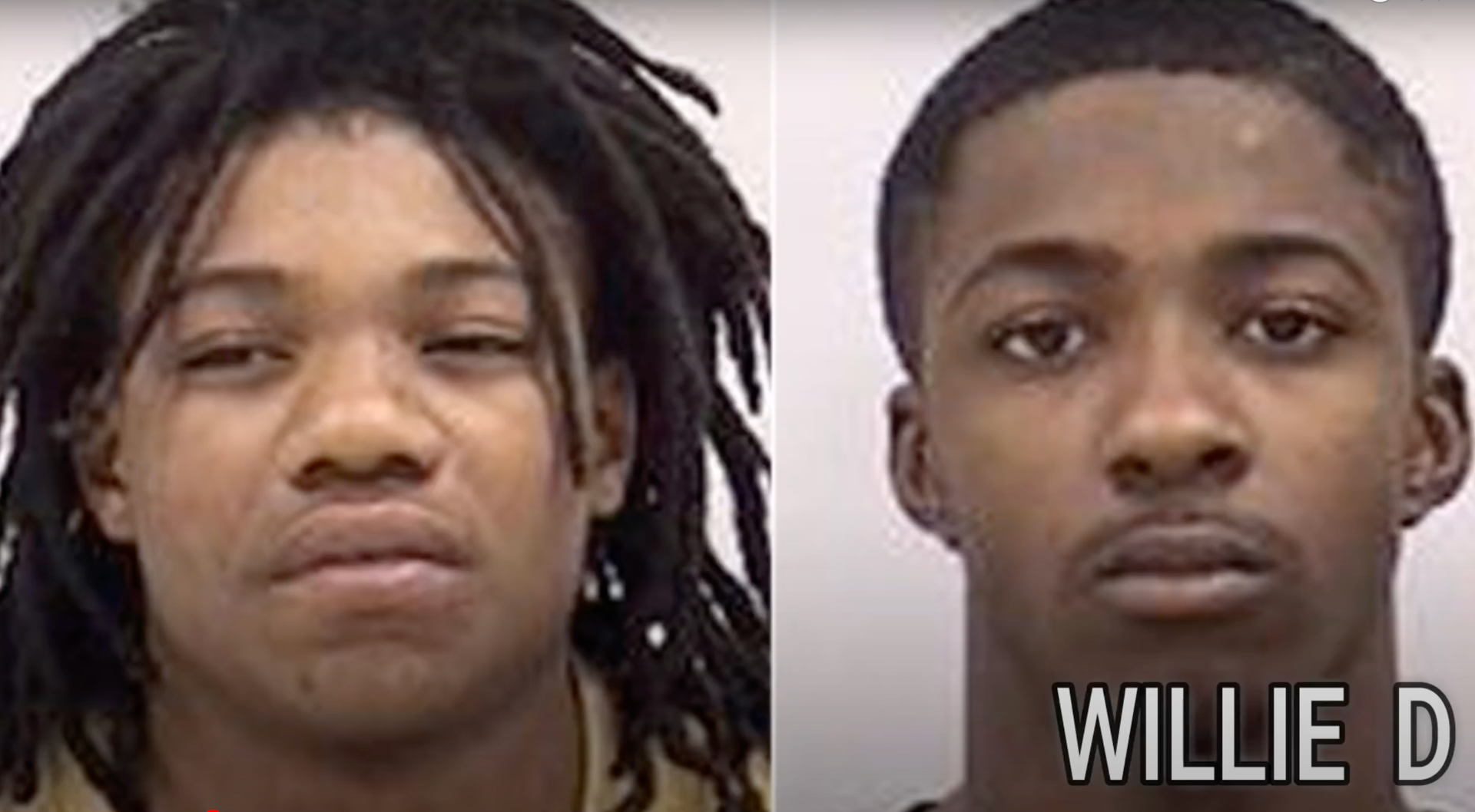 Side by side mugshots of 20-year-old Tommy Williams and 19-year-Clarence Williams, Photo Credit: Willie D Live