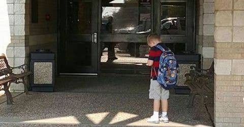 Mom Notices Her Boy Not Go Into School After Being Dropped Off, Then She Realizes Why - Vimarsana News