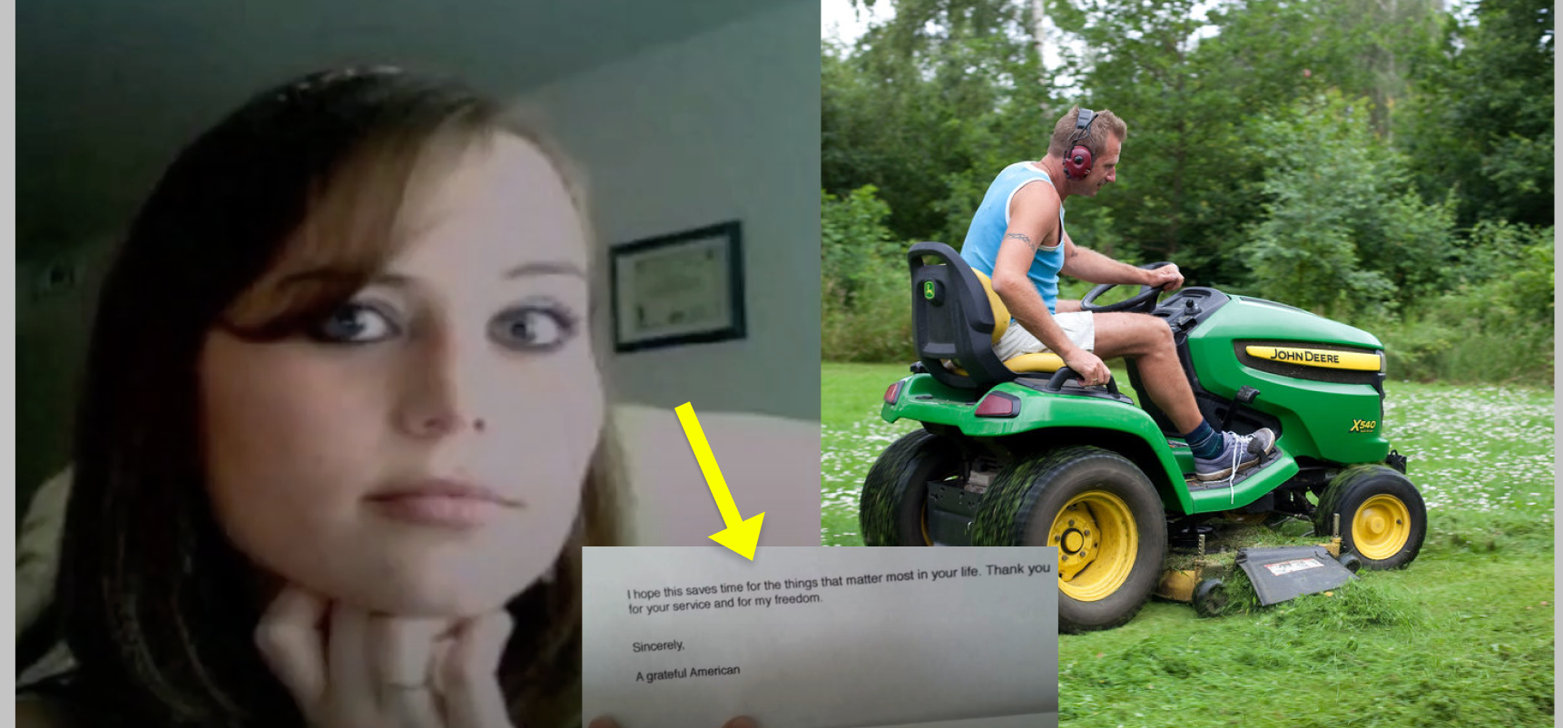 Disabled Veteran Receives Unexpected Note After Neighbor Noticed Him In His Yard - Vimarsana News
