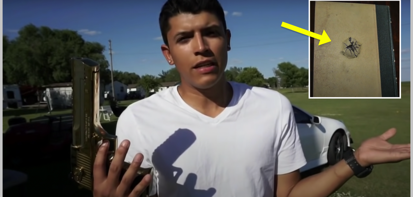 YouTuber Asks Girlfriend To Shoot Book He's Holding With .50-Caliber Bullet, Ends In Tragedy - Vimarsana News