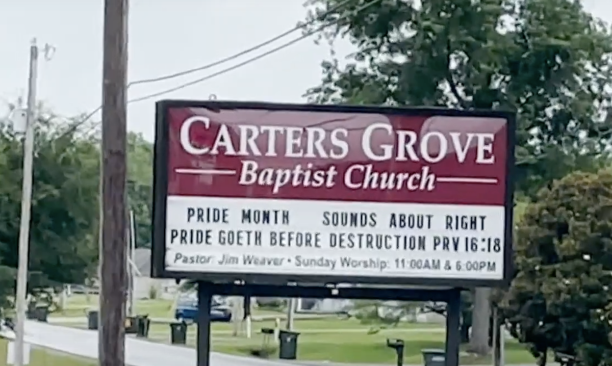 Pastor claims Alabama church sign wasn't meant to offend but disapproves of  LGBTQ pride