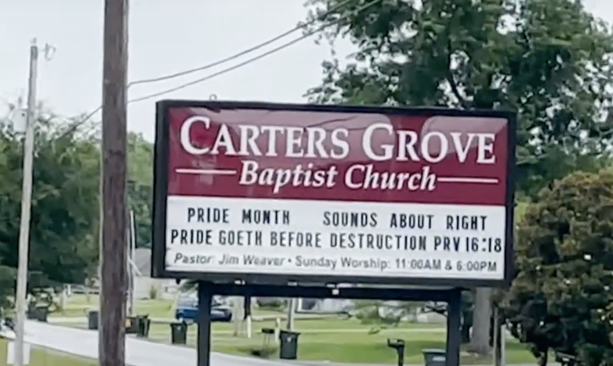 Pastor claims Alabama church sign wasn't meant to offend but disapproves of LGBTQ pride