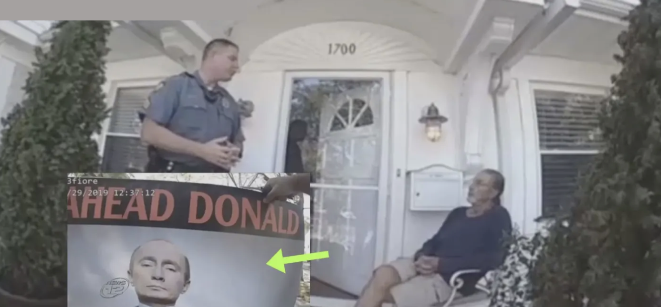 Police Order Man To Take Down 'Obscene' Sign From His Lawn Or Face Criminal Charges - Vimarsana News