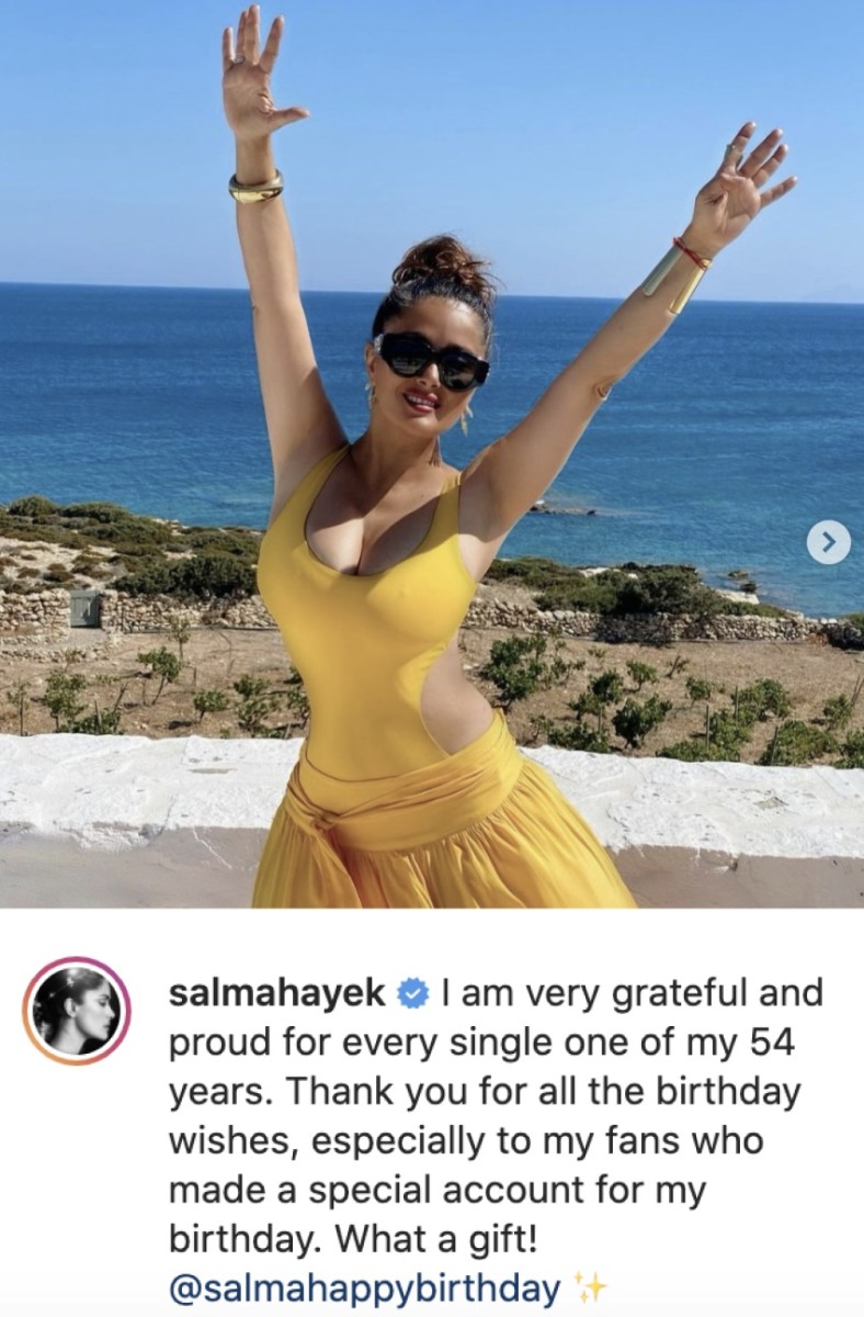 Photo Credit: Instagram/Salma Hayek