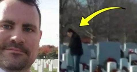 Veteran Spots 'Lone Man' At Arlington On Veteran's Day, Stunned When He Realizes Who It Is - Vimarsana News