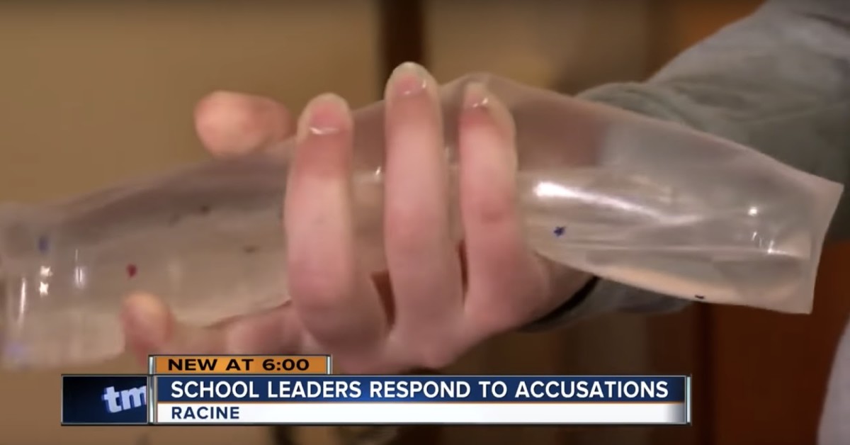 Closeup of the "water snake wiggles" toy the student is holding in her hand, Photo Credit: Today's TMJ4