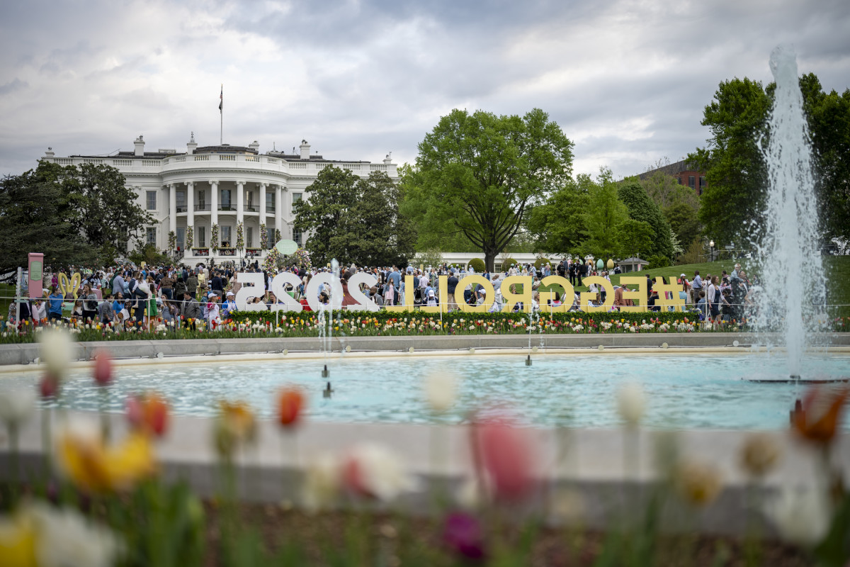White House during Annual Easter Egg Roll 2025, Photo Credit: The white House/X