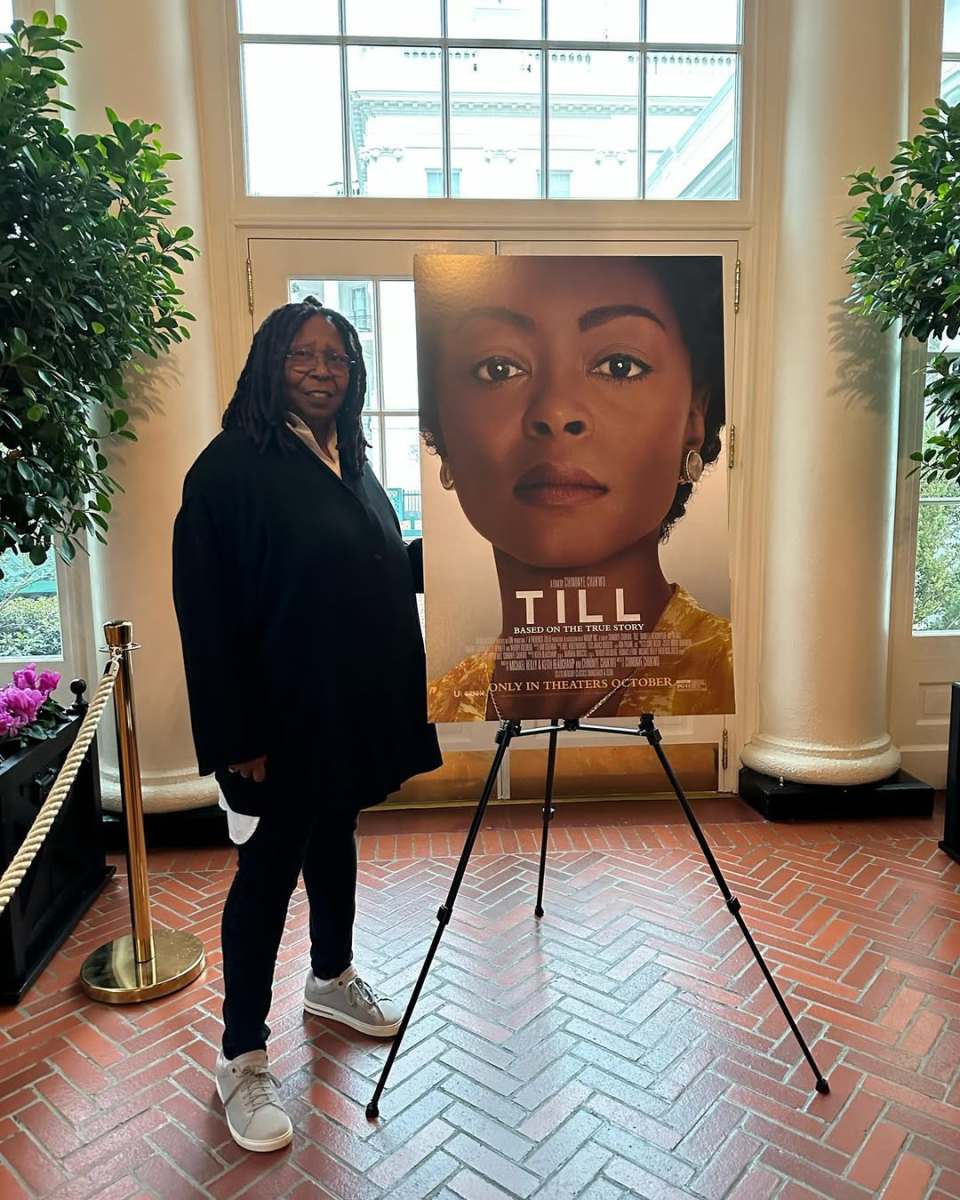 Whoopi Goldberg at the White House for a movie screening, Photo Credit: whoopigoldberg/Instagram