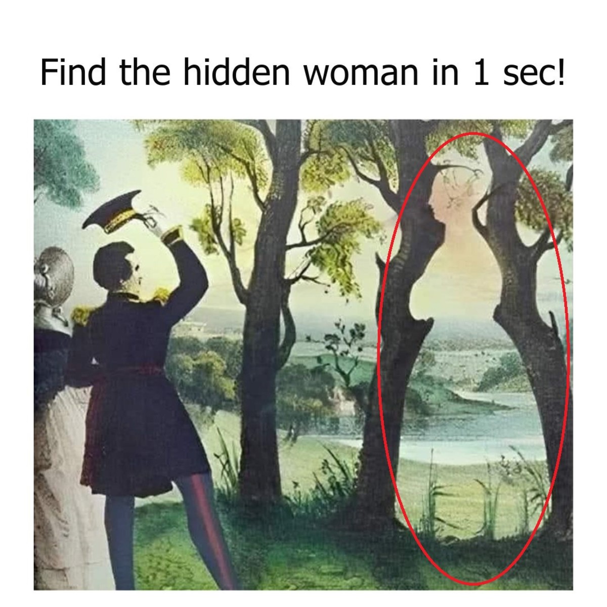 A hidden woman disguised within the scene’s background, Photo Credit: Dreame/Facebook