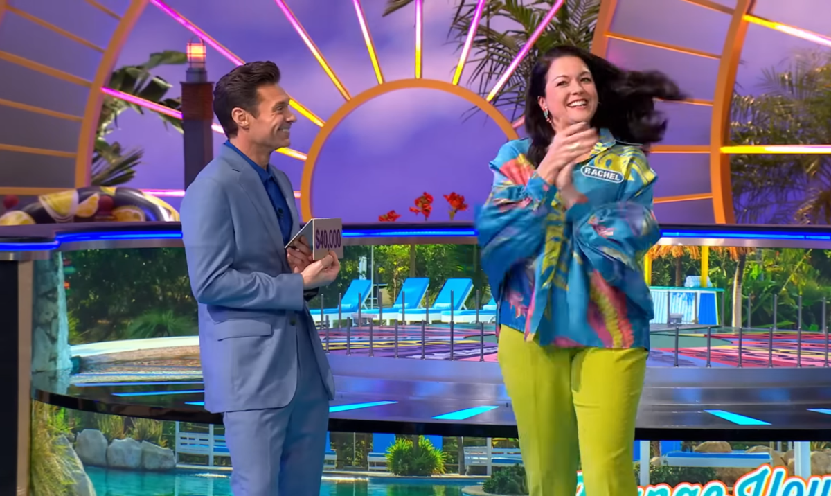 Show host Ryan Seacrest and contestant Rachel Granier in a 'Wheel of Fortune' episode, Photo Credit: Wheel of Fortune/Youtube