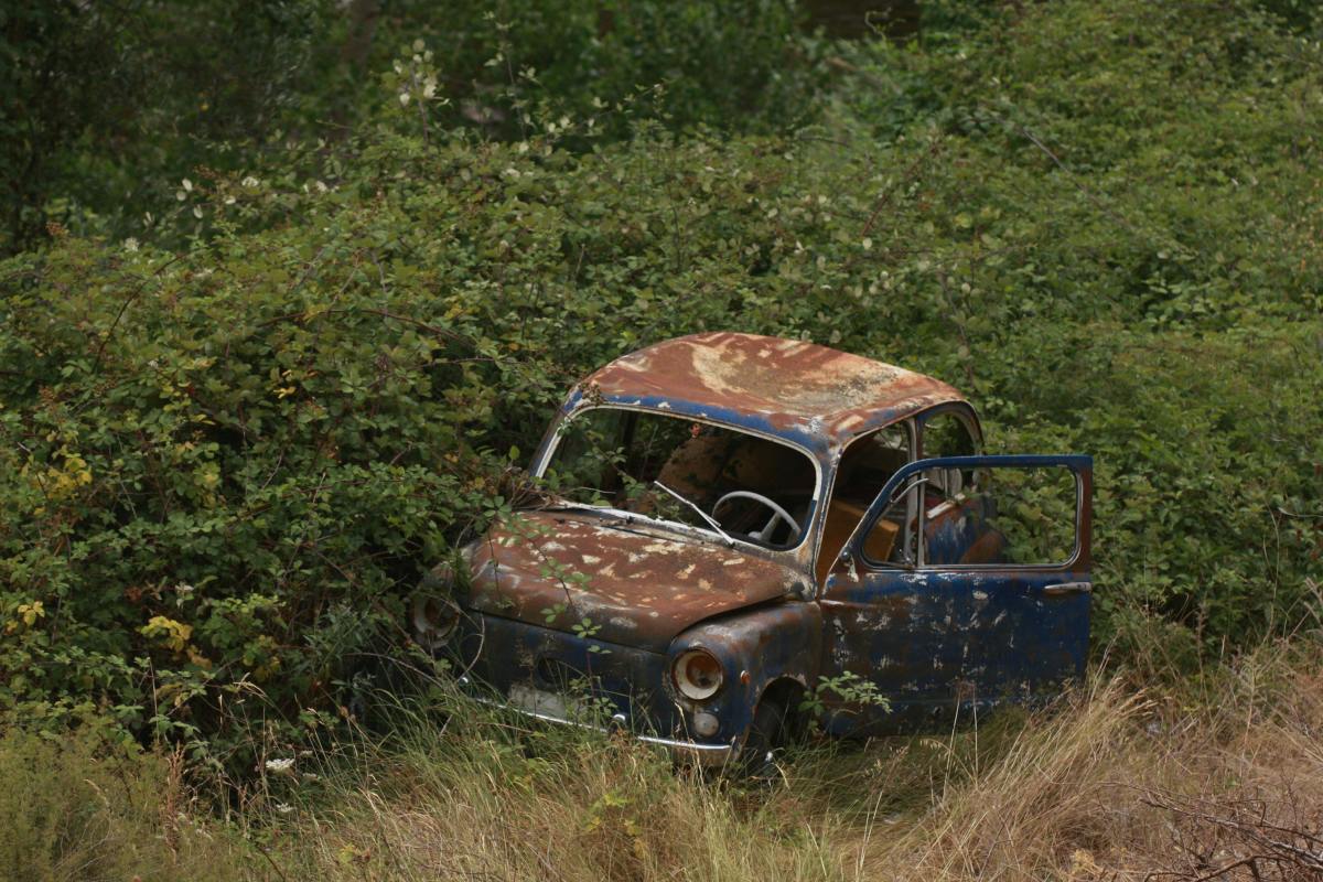 Rusty Blue Car on a Green Grass Field, Photo Credit: Pexels