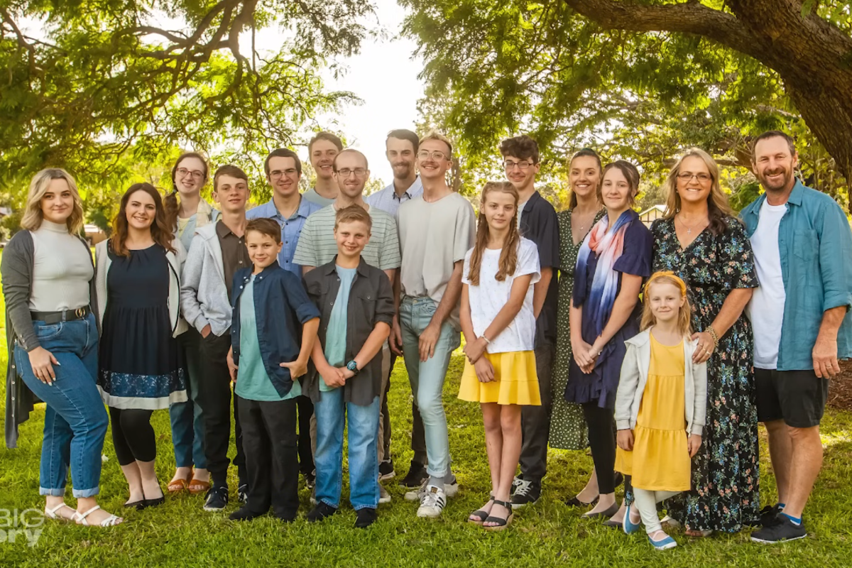 The Bonell Family, which is the largest family in Australia, Photo Credit: 7NEWS Australia/Youtube