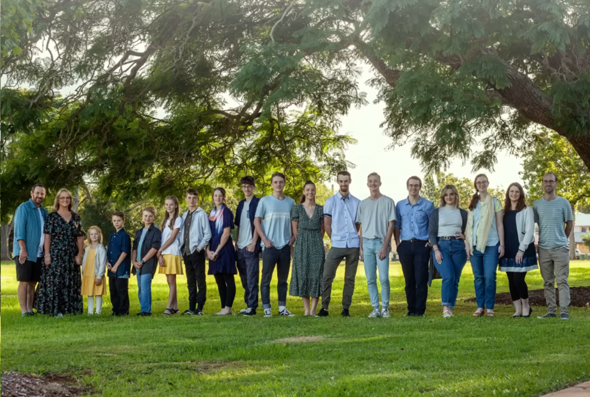 The Bonell Family, which is the largest family in Australia, Photo Credit: 7NEWS Australia/Youtube