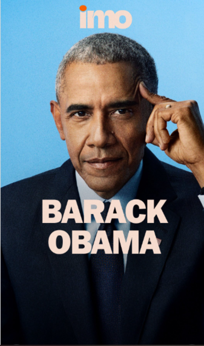 Barack Obama in an IMO podcast cover photo, Photo Credit: michelleobama/Instagram
