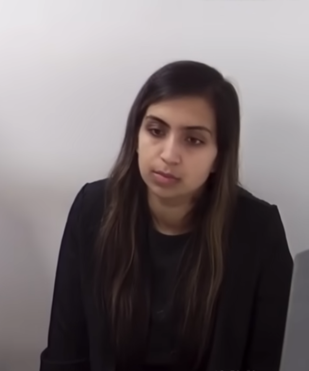Stepmum Beinash Batool who was implicated in Sara Sharif's murder, Photo Credit: The Sun/Youtube