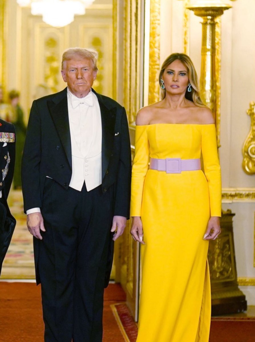 President Donald Trump and First Lady Melania Trump at Windsor Castle, Photo Credit: Commentary Elon Musk/X