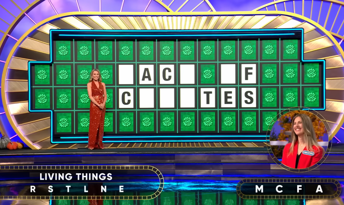 Show hostess Vanna White in a 'Wheel of Fortune' episode, Photo Credit: Wheel of Fortune