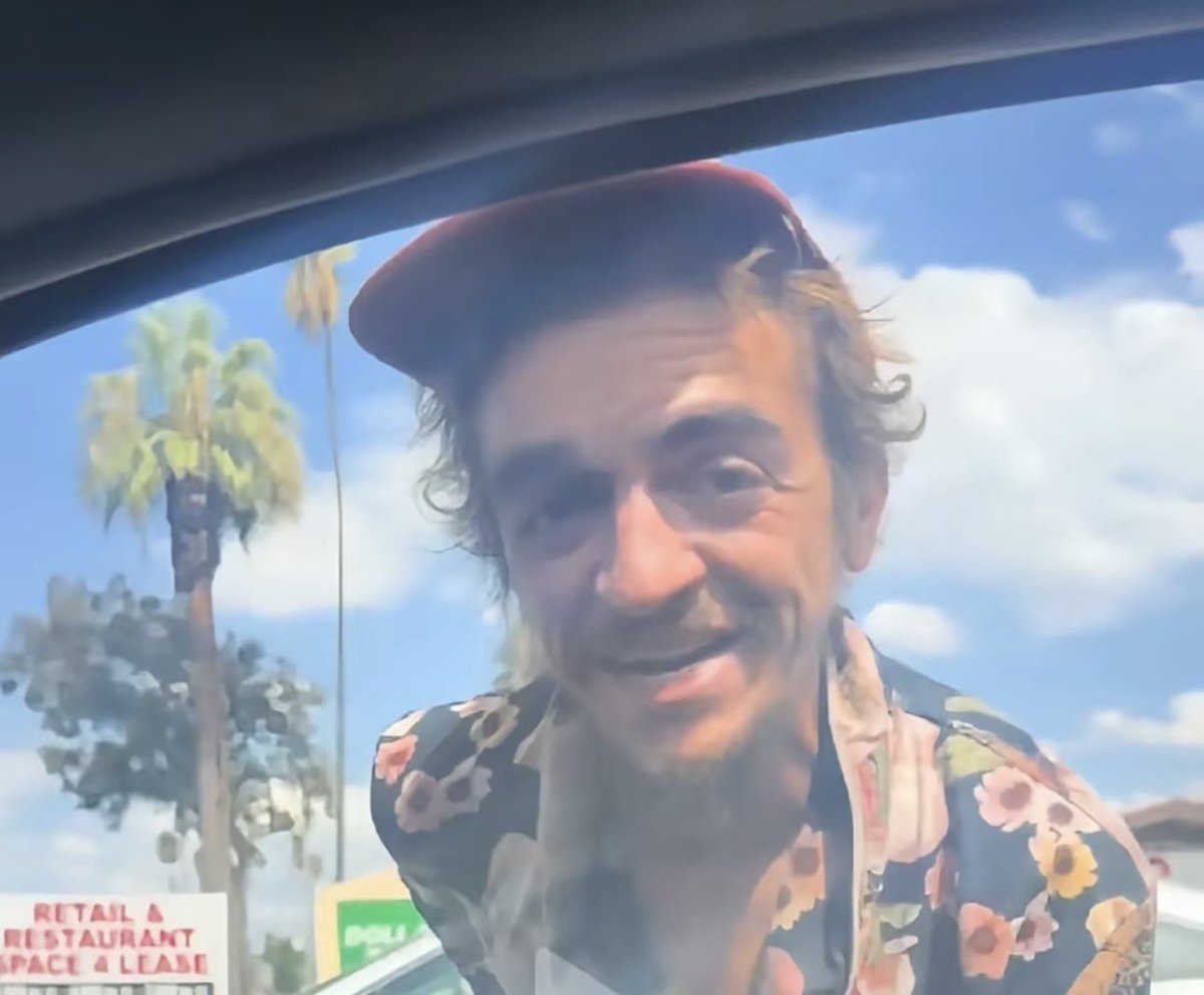 Tylor Chase stating his name in a video captured by a social media user who found him homeless, Photo Credit: Indie 505/X