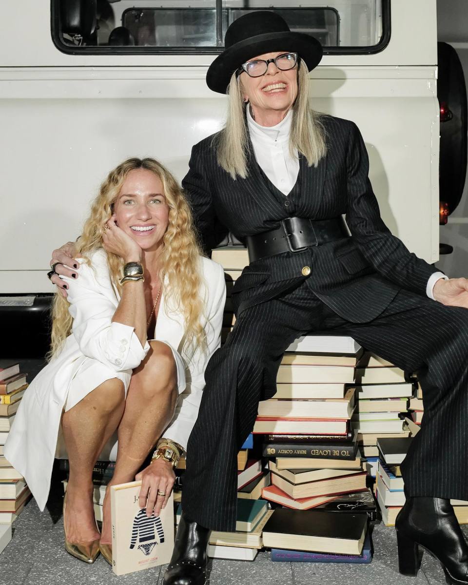 Diane Keaton with Olympia Gayot at the J.Crew 40th Celebration, Photo Credit: diane_keaton/Instagram