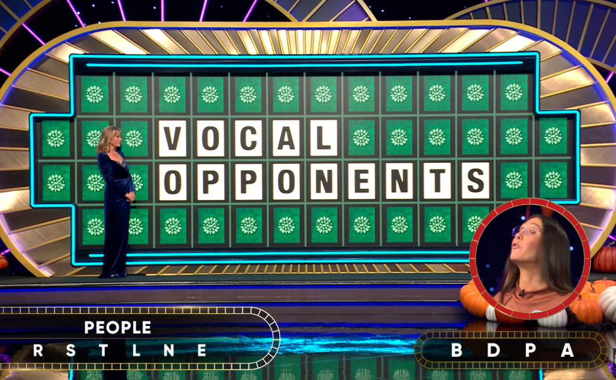 Show hostess Vanna White in a 'Wheel of Fortune' episode, Photo Credit: Wheel of Fortune/Youtube