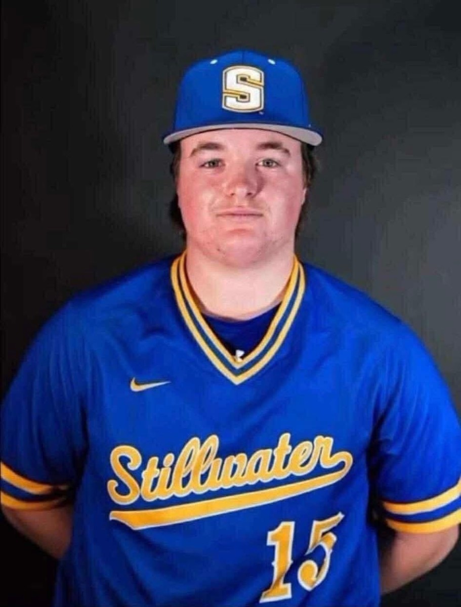 Jesse Butler wearing a Stillwater High School Baseball uniform, Photo Credit: Ana/X