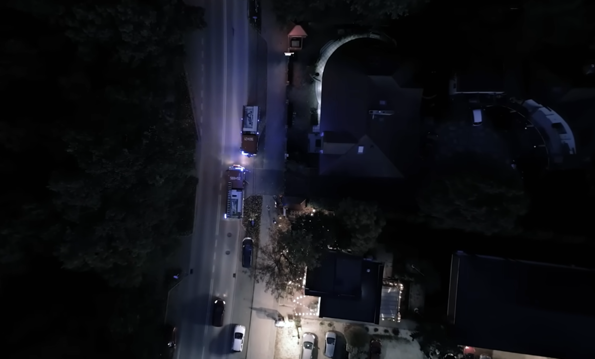 Aerial view of the apartment complex where the 2-year-old's death occurred, Photo Credit: Law&Crime Network/Youtube