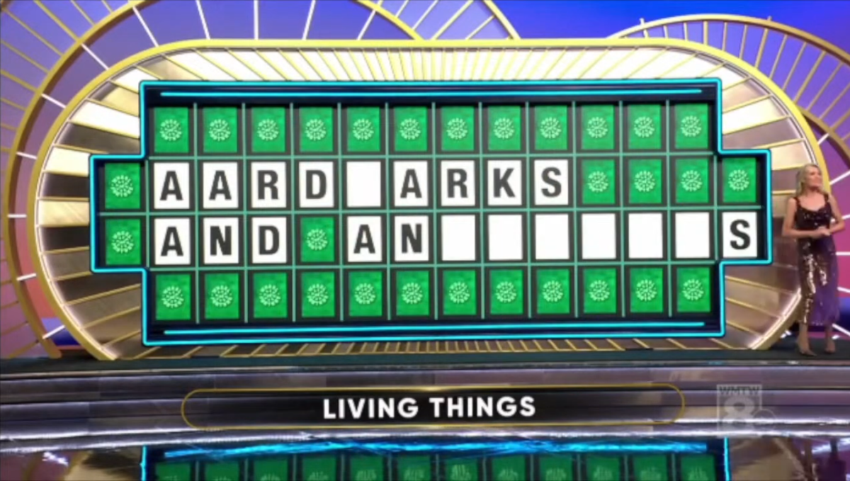 An unfinished puzzle being shown to the viewers, Photo Credit: Wheel of Fortune/Youtube