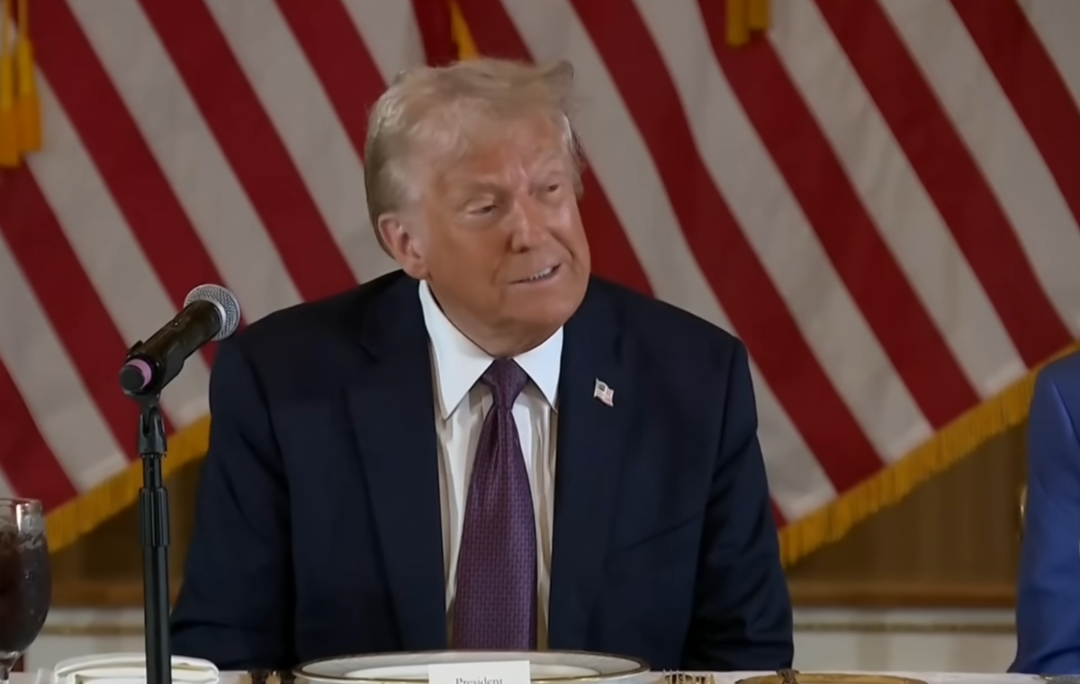 President Trump remarking on his conversation with Obama at an event, Photo Credit: Sky News Australia/Youtube