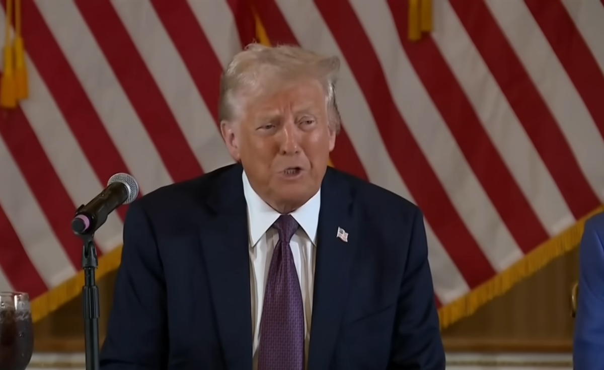 President Trump remarking on his conversation with Obama at an event, Photo Credit: Sky News Australia/Youtube
