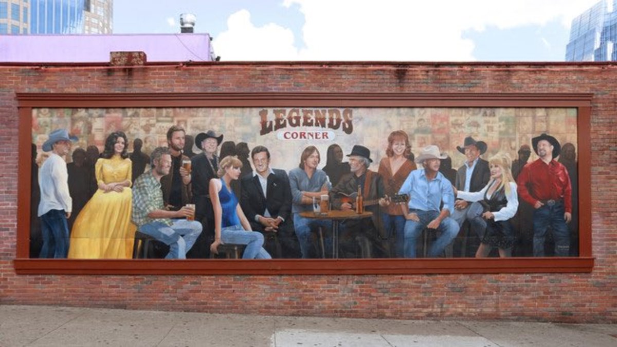 Legends Corner Mural in Nashville with Taylor Swift in it, Photo Credit: The Women of Country/X
