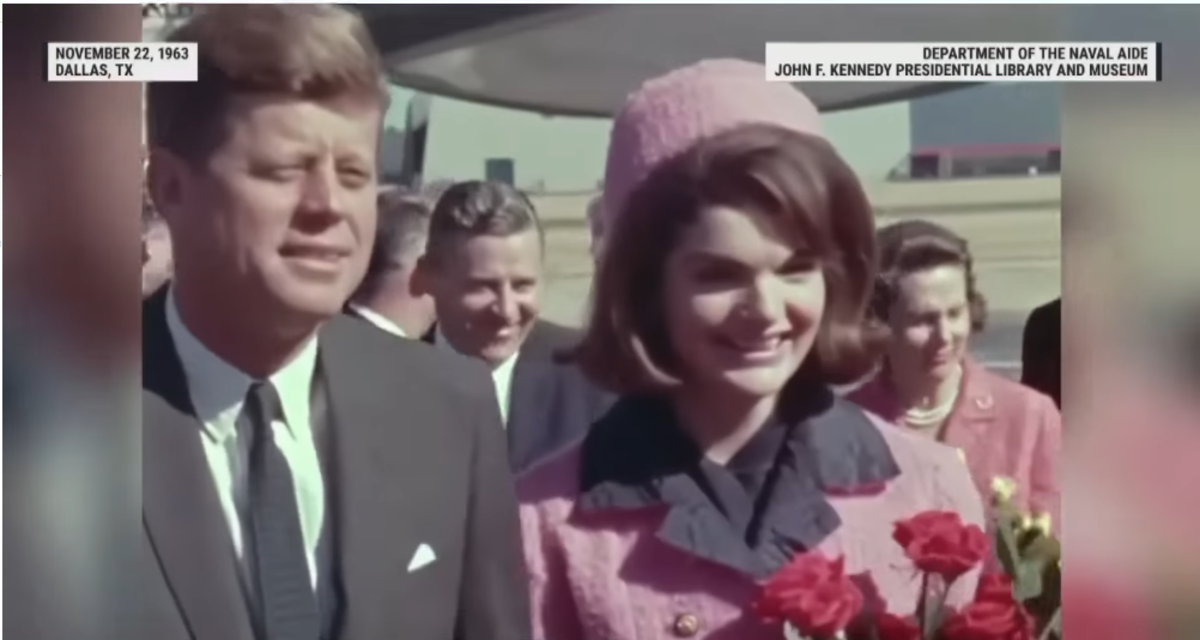 Former President John F. Kennedy and wife Jacqueline Kennedy at the airport, Photo Credit: MSNBC/Youtube