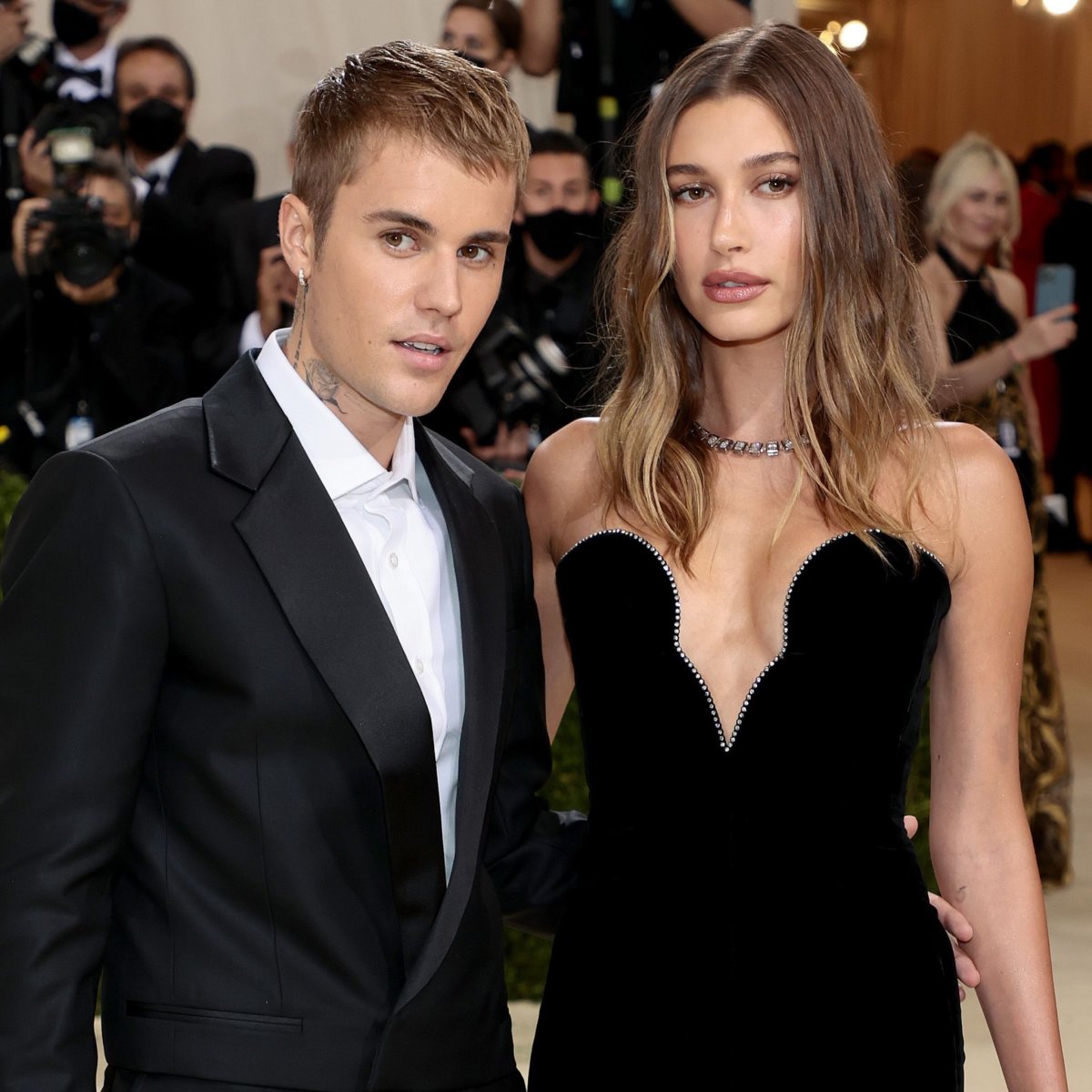 Justin and Hailey Bieber at the 2021 Met Gala, Photo Credit: Pop Base/X