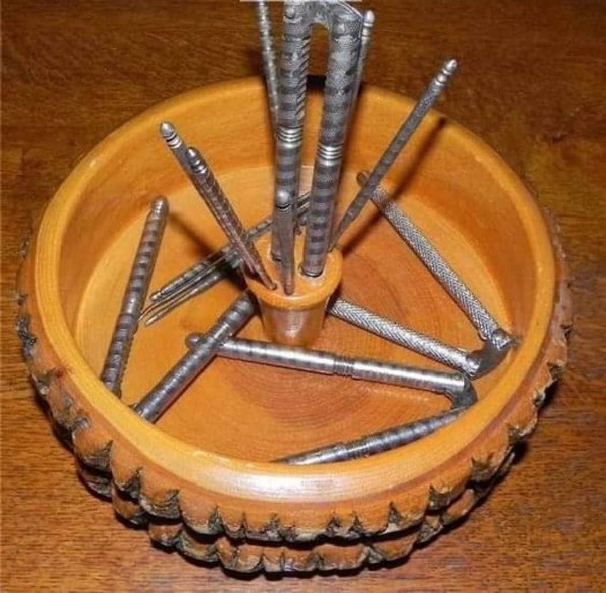 A bowl with nutcracker tools, Photo Credit: Susan Crozier Meier/Facebook
