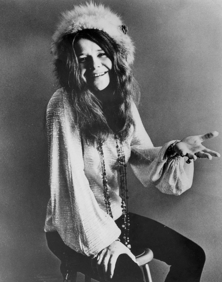 Janis Joplin in a photo shoot, Photo Credit: Wikimedia