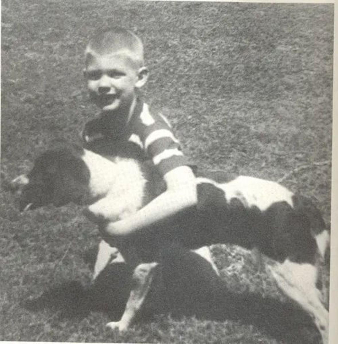 Jeffrey Dahmer when he was a kid with a dog, Photo Credit: Fascinating/X