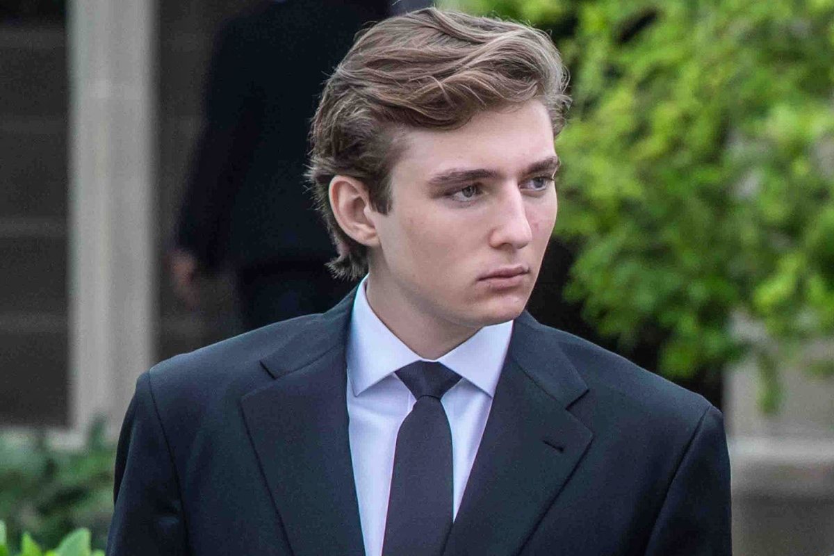 Barron Trump outside the Church of Bethesda-by-the-Sea, in Palm Beach, Florida, Photo Credit: Levi/X