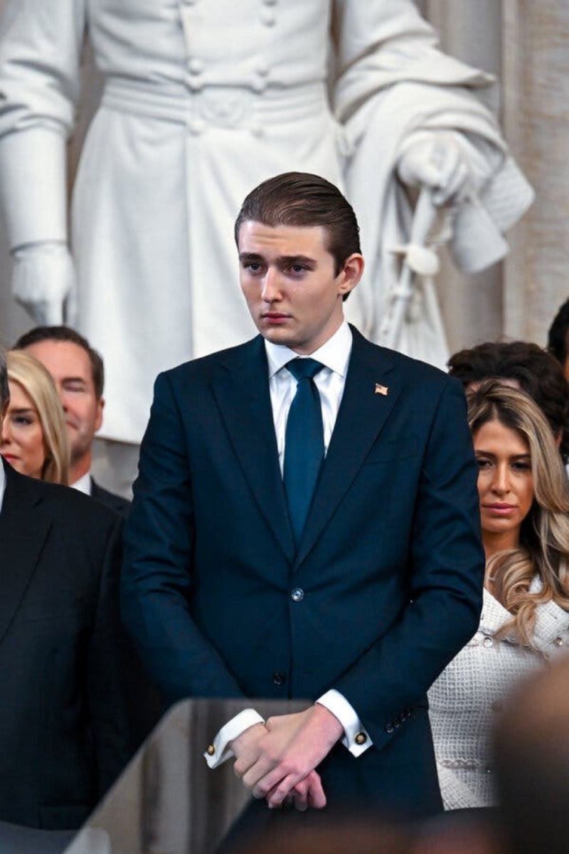Barron Trump during the inauguration of his dad Donald Trump, Photo Credit: AlphaFox/X