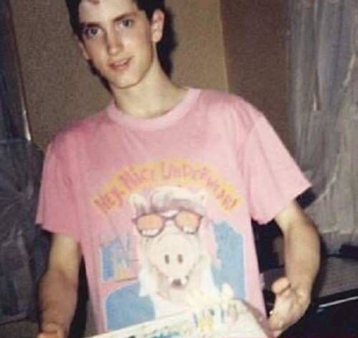 Eminem smiling when he was 18 years old, Photo Credit: History Defined/X