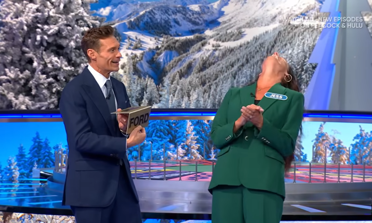 Show host Ryan Seacrest and contestant Jess Graham in a 'Wheel of Fortune' episode, Photo Credit: Wheel of Fortune/Youtube