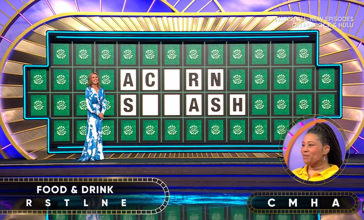 Show hostess Vanna White in a 'Wheel of Fortune' episode, Photo Credit: Wheel of Fortune/Youtube