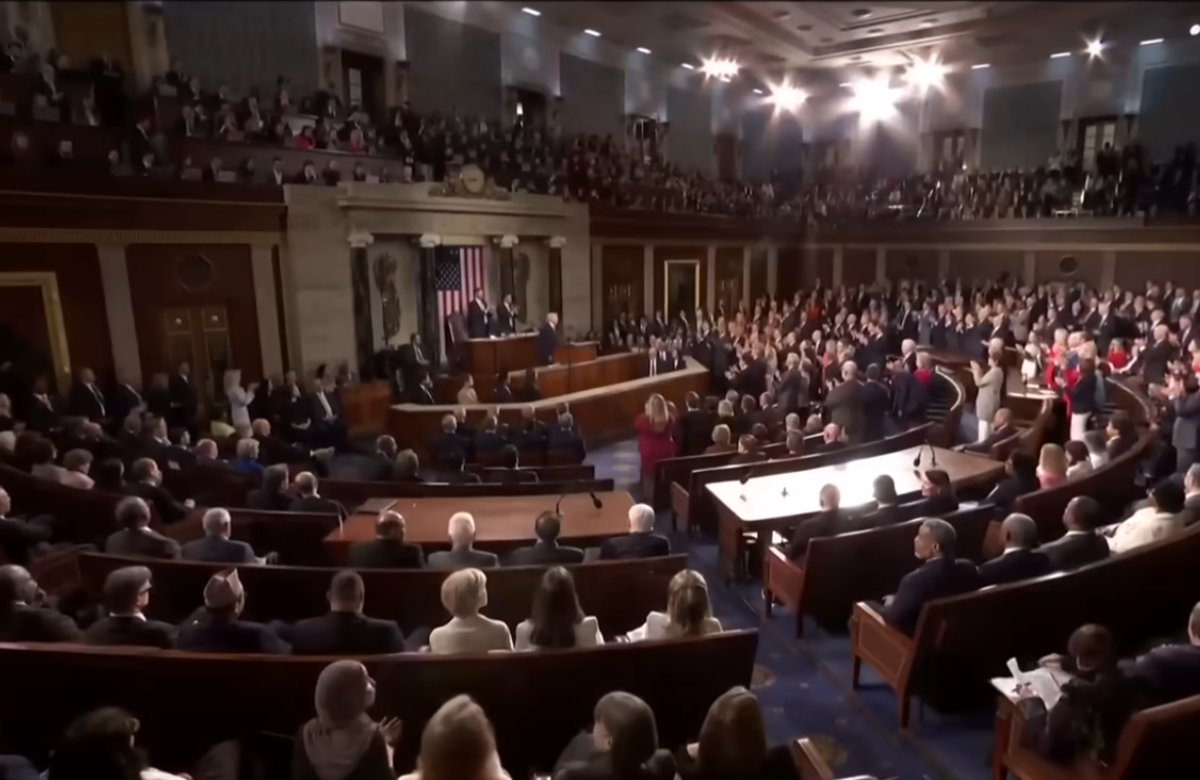 President Donald Trump delivers the State of the Union address on Capitol Hill, Photo Credit: CNBC Television/X