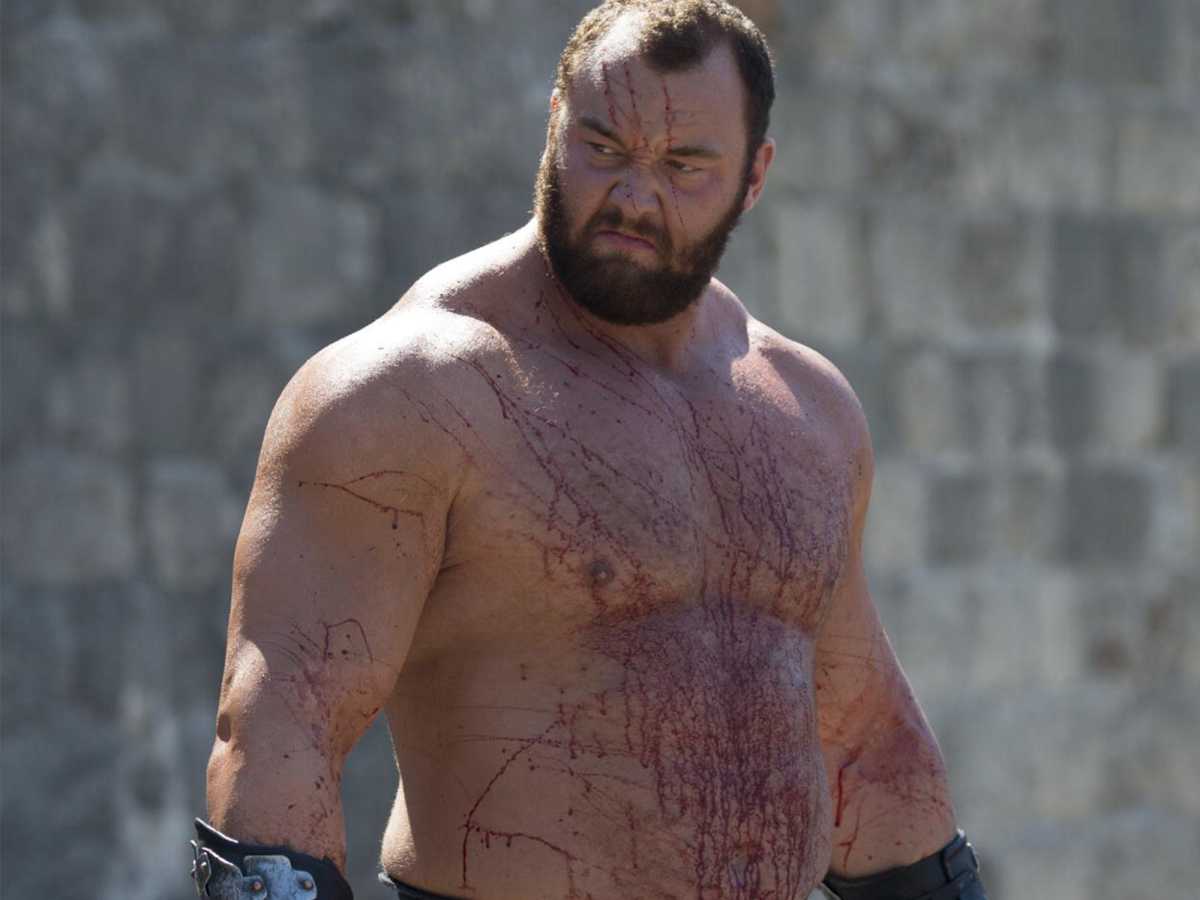 Hafthor Julius Bjornsson as Gregor Clegane also known as "The Mountain" from Game of Thrones, Photo Credit: Thrones Facts | HOTD/X