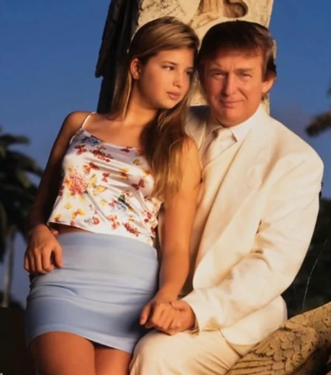 US President Donald Trump and young Ivanka Trump sitting in his lap, 1996, Photo Credit: Andrew/X