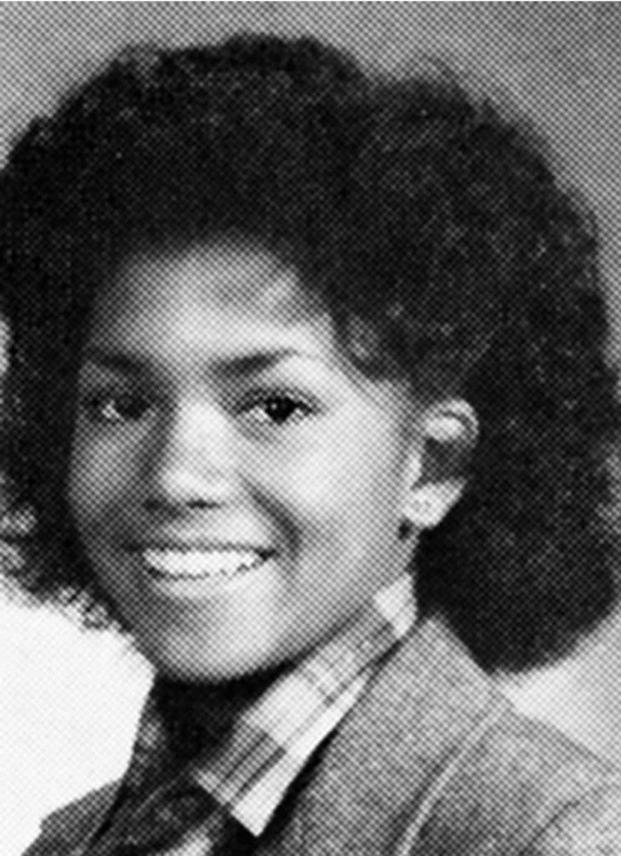 Halle Berry in a high school yearbook, 1980s, Photo Credit: 90s Nostalgia Central/Facebook